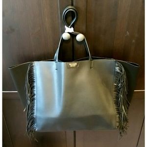 Faux leather Fringe tote