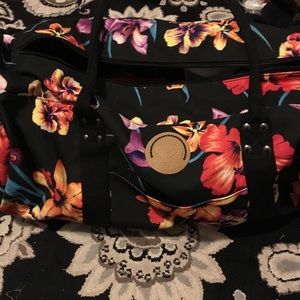 Roxy floral duffle bag