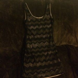 Black/Nude patterned dress