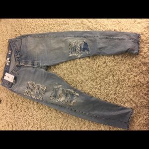 Re/Done Straight Skinny Jeans