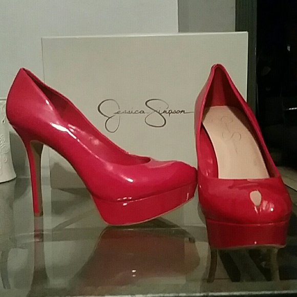 Lipstick Red Jessica Simpson pumps 7.5