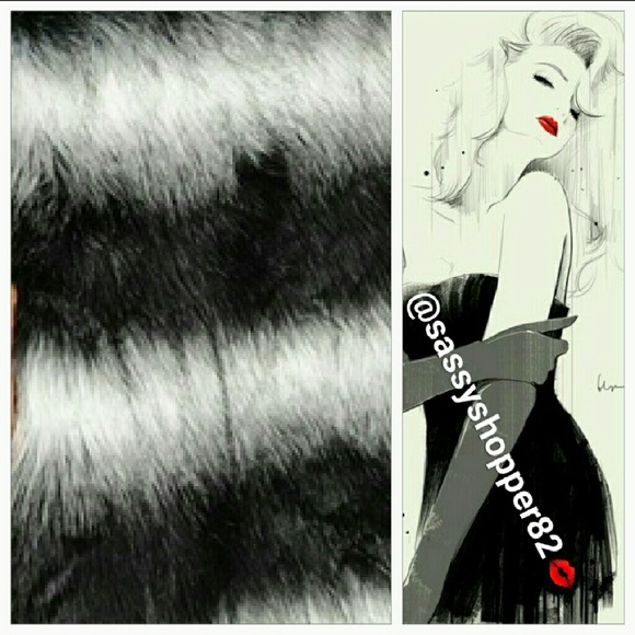 EVERLY Statement Faux fur vest - Picture 3 of 3