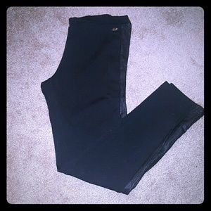 Guess black leggings with faux leather