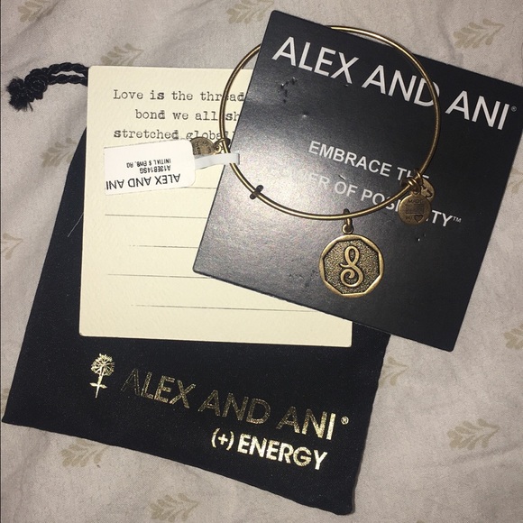 Alex & Ani bracelet letter "S" in Gold