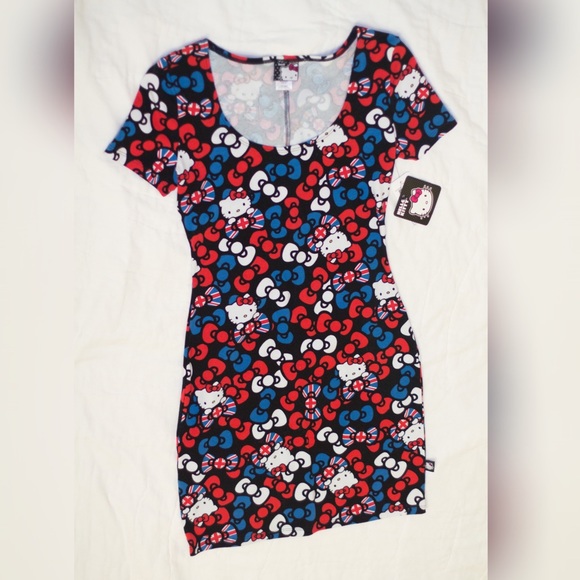 Adorable Sanrio Hello Kitty Fitted Mini Dress