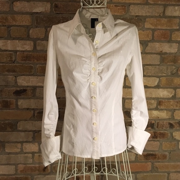 Ashley O'Rourke White Button Down Shirt