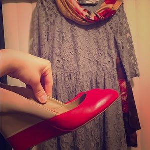 Cupcakes and Cashmere grey lace dress, size 10