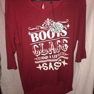 Boots, Class, Sass high low tunic