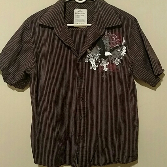 VERY Sharp SIZE Medium Mens Casual Shirt W Eagle - Picture 1 of 3