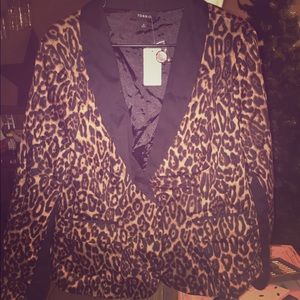 Cheetah blazer super cute