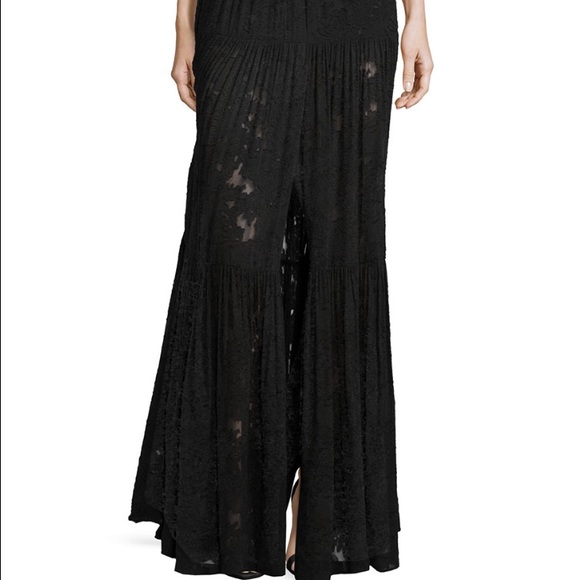 L'Agence Lace Gown. Penelope dress jacquard sheer. - Picture 2 of 3