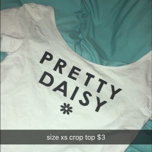 pretty daisy crop top