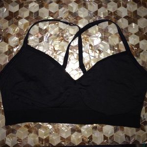 Lululemon black plunge sports bra