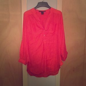Red women's blouse