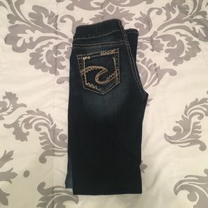 Silver flare jeans 💕