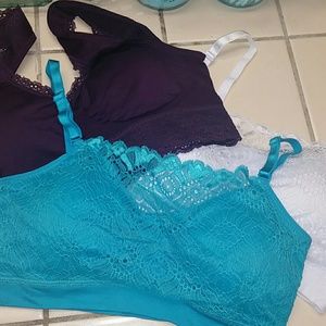 Lot of 3 soft cup Coobie comfort bras