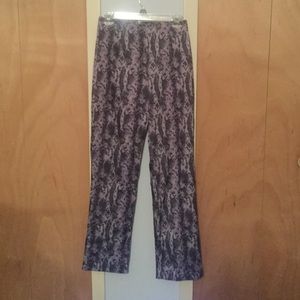 Polyester snake print pants