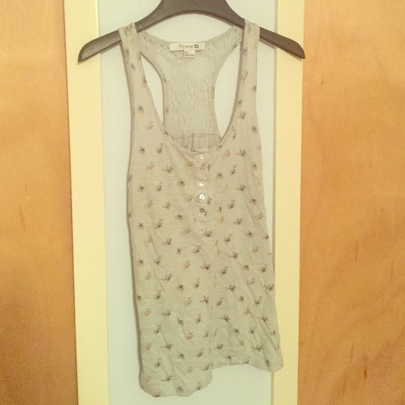 Floral racerback