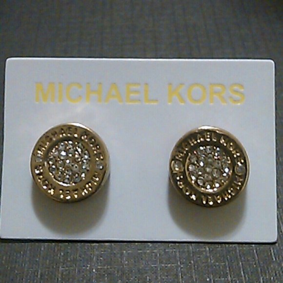 New Button Style Michael Kors Fashion Earrings OBO