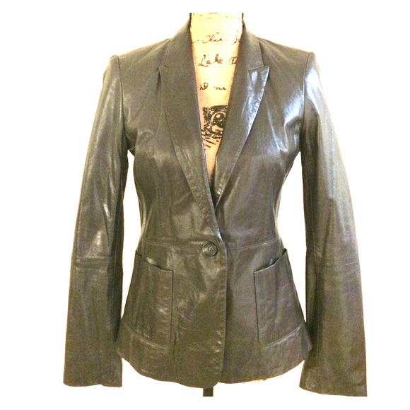 Genuine leather cappuccino/light brown jacket
