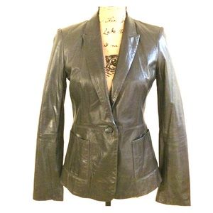 Genuine Leather Cappuccino/Light Brown Jacket