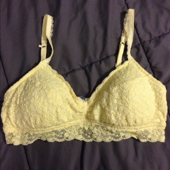 Aerie Yellow lace bralette