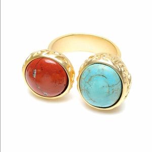 Amrita Singh gold ring semi precious stones