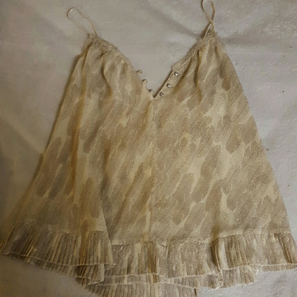 sheer spaghetti strap blouse