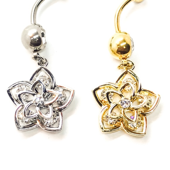 Star Belly Ring Naval Ring 316L