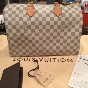 Louis Vuitton Speedy 35 Demier Azur