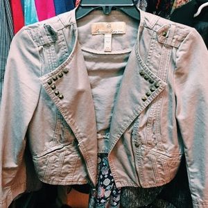 American Rag Gray Cropped Blazer