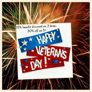 Veterans day discout.