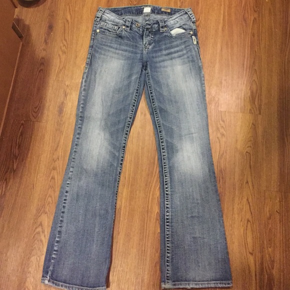 Silver bootcut jeans