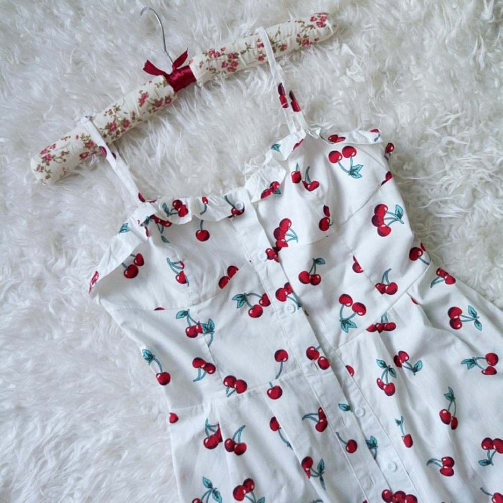 Cherry Print Maxi Dress - Picture 2 of 7