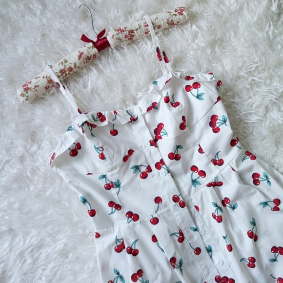 Cherry Print Maxi Dress - Picture 2 of 7
