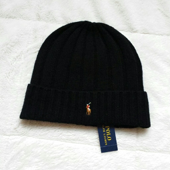 ralph lauren beanie black