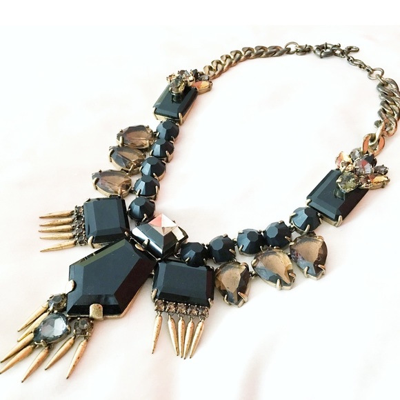 J. Crew Jewelry - Dark Crystal Statement Necklace