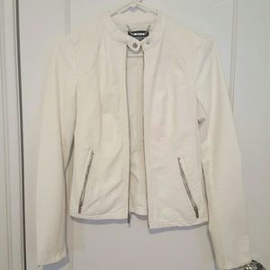 Express white motorcycle jacket xs