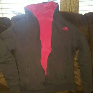 Northface reversible fuzzy jacket