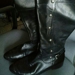 Michael Kors Black Leather Boots