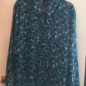 Long sleeve button down blouse