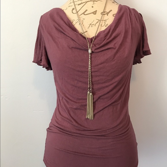 Beautiful Purple Stretchy Shirt 👚