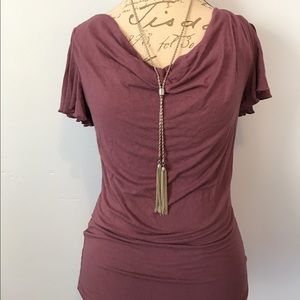 Beautiful Purple Stretchy Shirt 👚