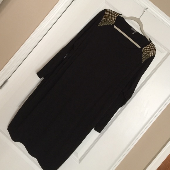 Vince camuto dress black and gold