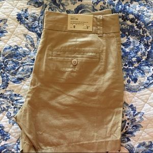 NWT J Crew City Fit Khaki Shorts 5" Inseam