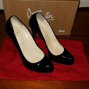 Christian Louboutin Rolando 120 Metal Patent shoes