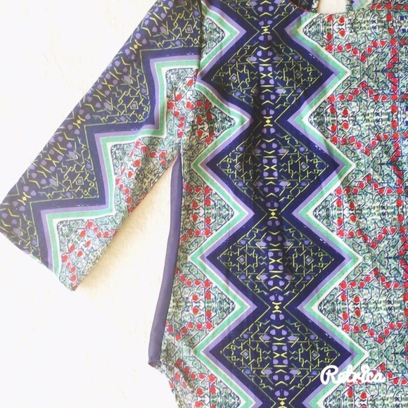 Blue Printed Tunic - Picture 2 of 3