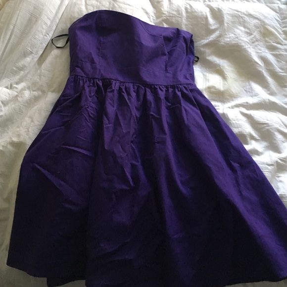 Flirty purple cocktail dress