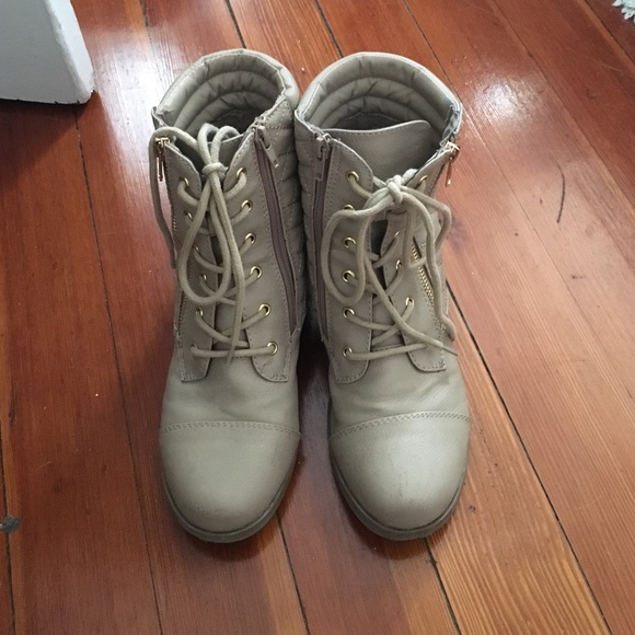 Charming Charlie Shoes - Nude booties