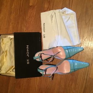 St. John snake skin heels used once for wedding